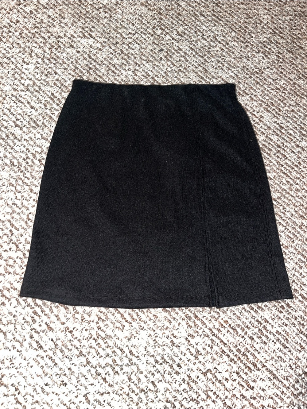 Topshop Black Mini Skirt - Straight Silhouette With Slit